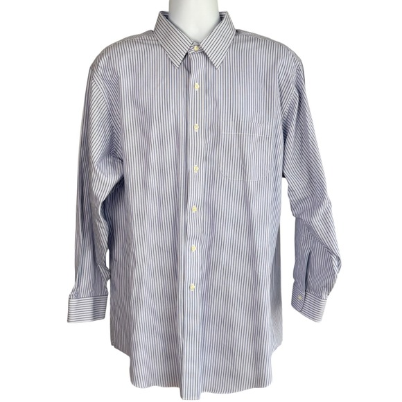 Brooks Brothers Other - Vintage Brooks Brothers Regent Striped Supima‎ Cotton Oxford Shirt Size 18-34